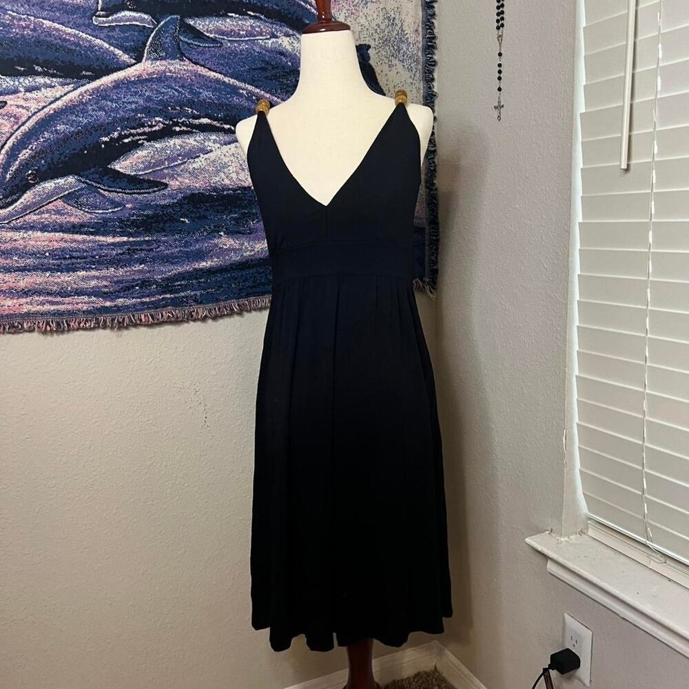 Vintage 90s 2000s black v neck
